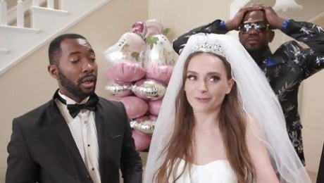 Bride gets her dose of black pleasure right on her wedding day